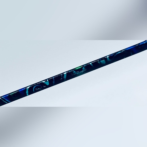 Vintage Charmant 4228 Green Blue Oval Sunglasses Frames Only - Picture 7 of 8